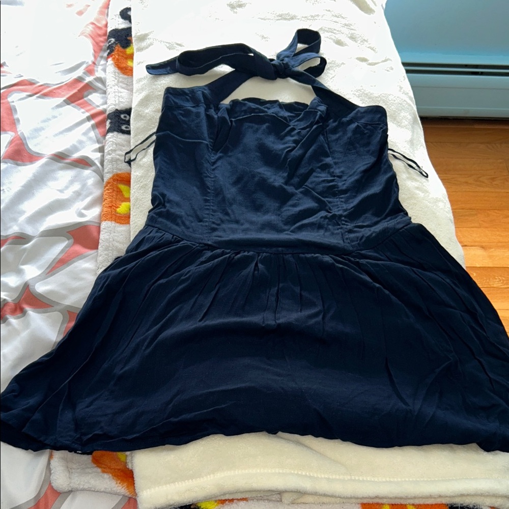 Elegant Navy Blue Women's romper